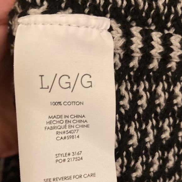 Striped Black and White Women's Sweater - Picture 6 of 10